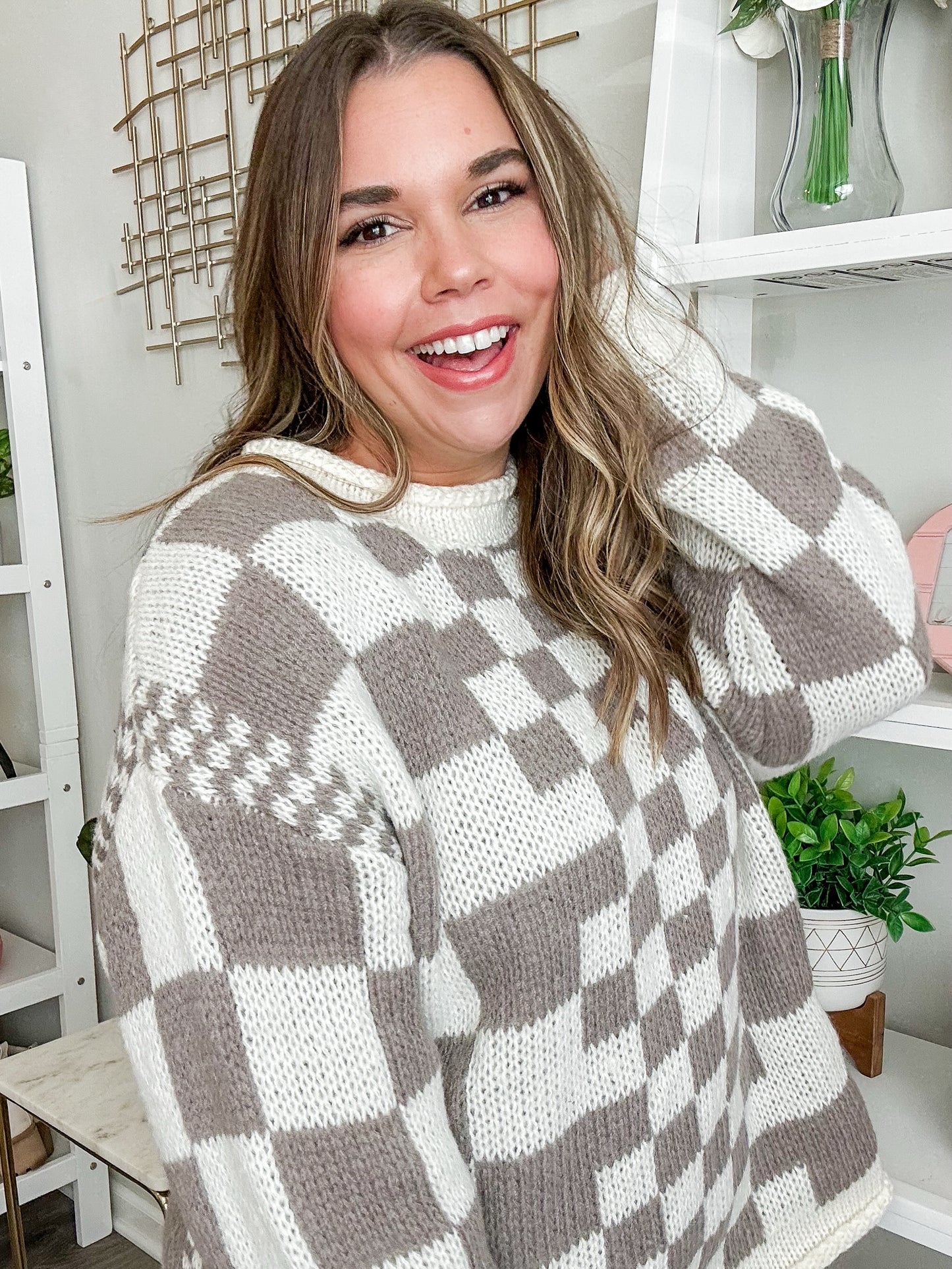 Check It Out Chunky Sweater